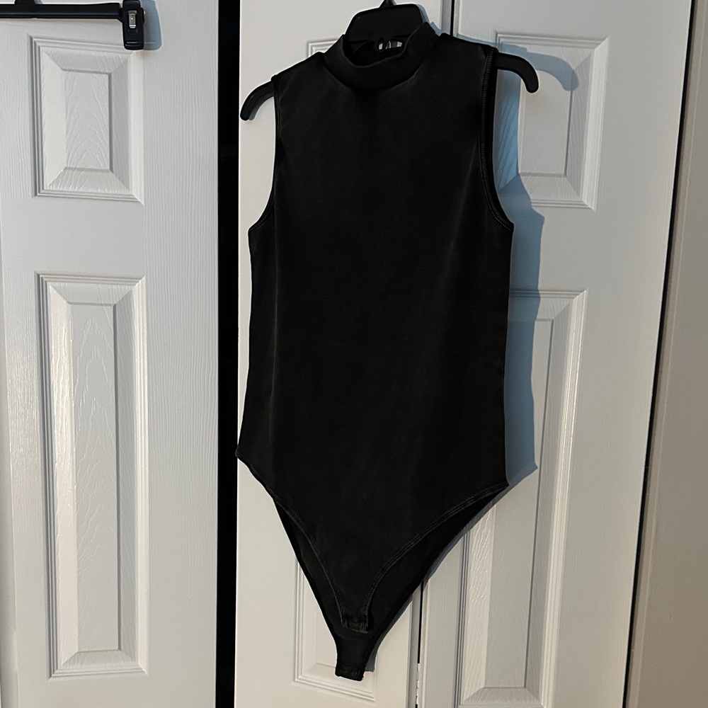 Eesome Black Sleeveless Bodysuit